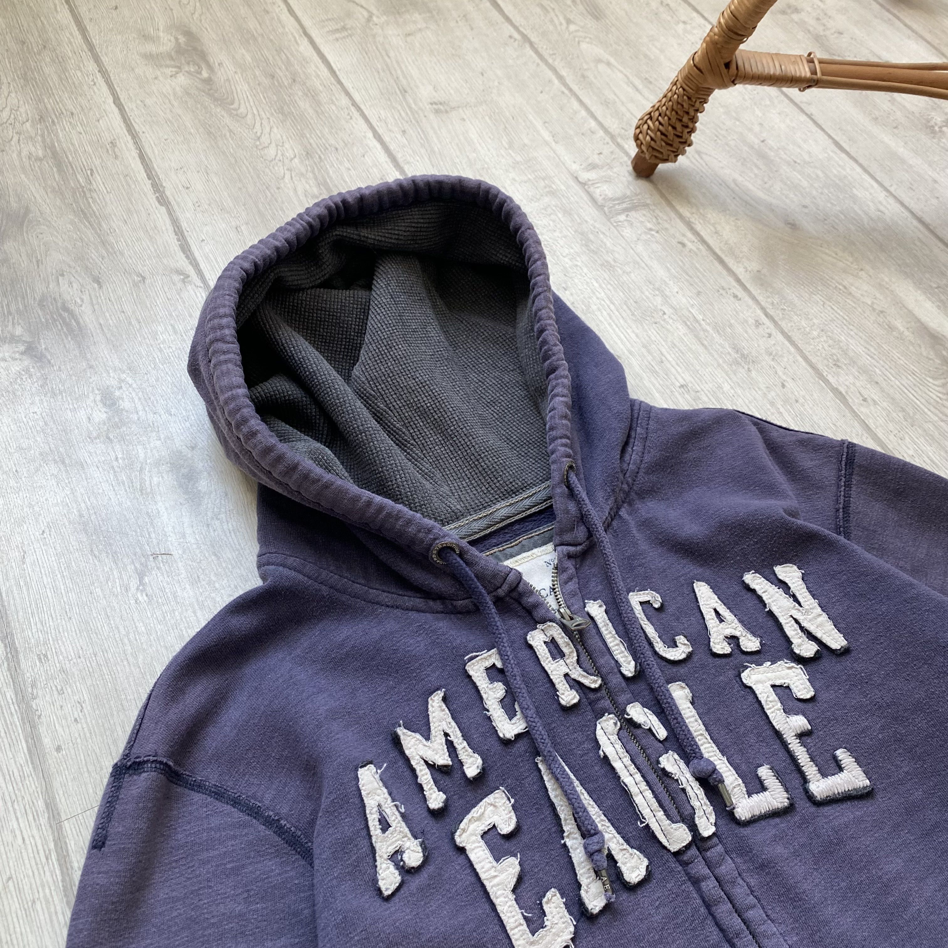 American Eagle Outfitters Vintage Sun Faded American Eagle heavy hoodie worker Size US XL / EU 56 / 4 - 2 Thumbnail