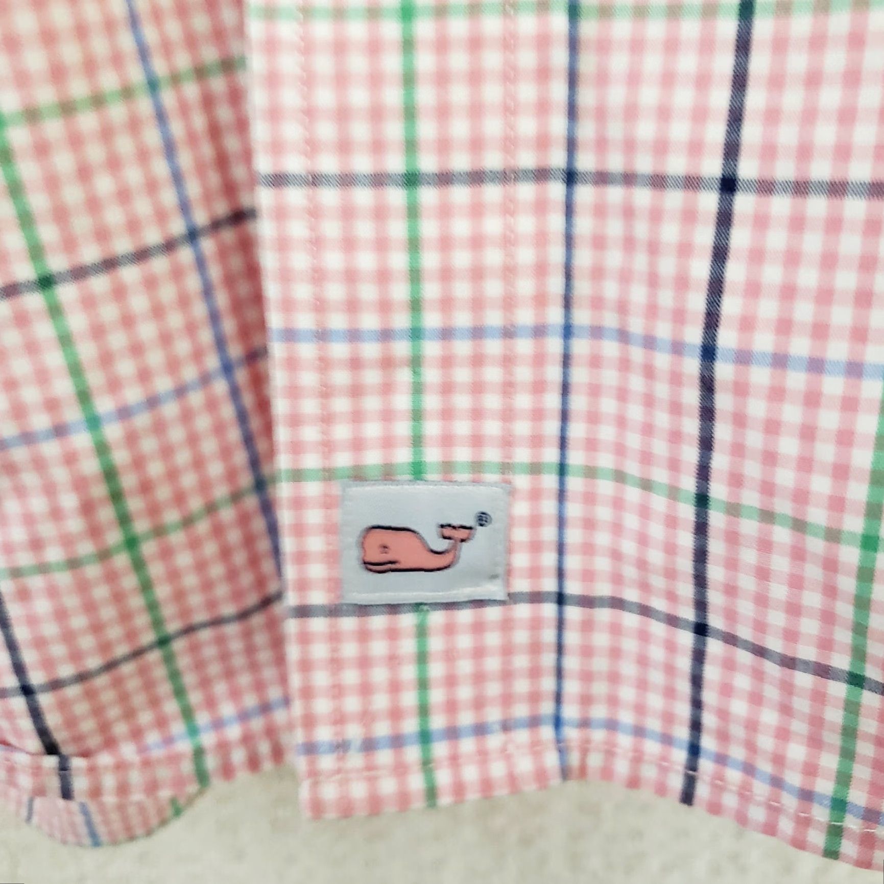 Vineyard Vines Vineyard Vines Murray Shirt Long Sleeve Button-Up Men L Pink Check Cotton Shirt Size US L / EU 52-54 / 3 - 4 Thumbnail