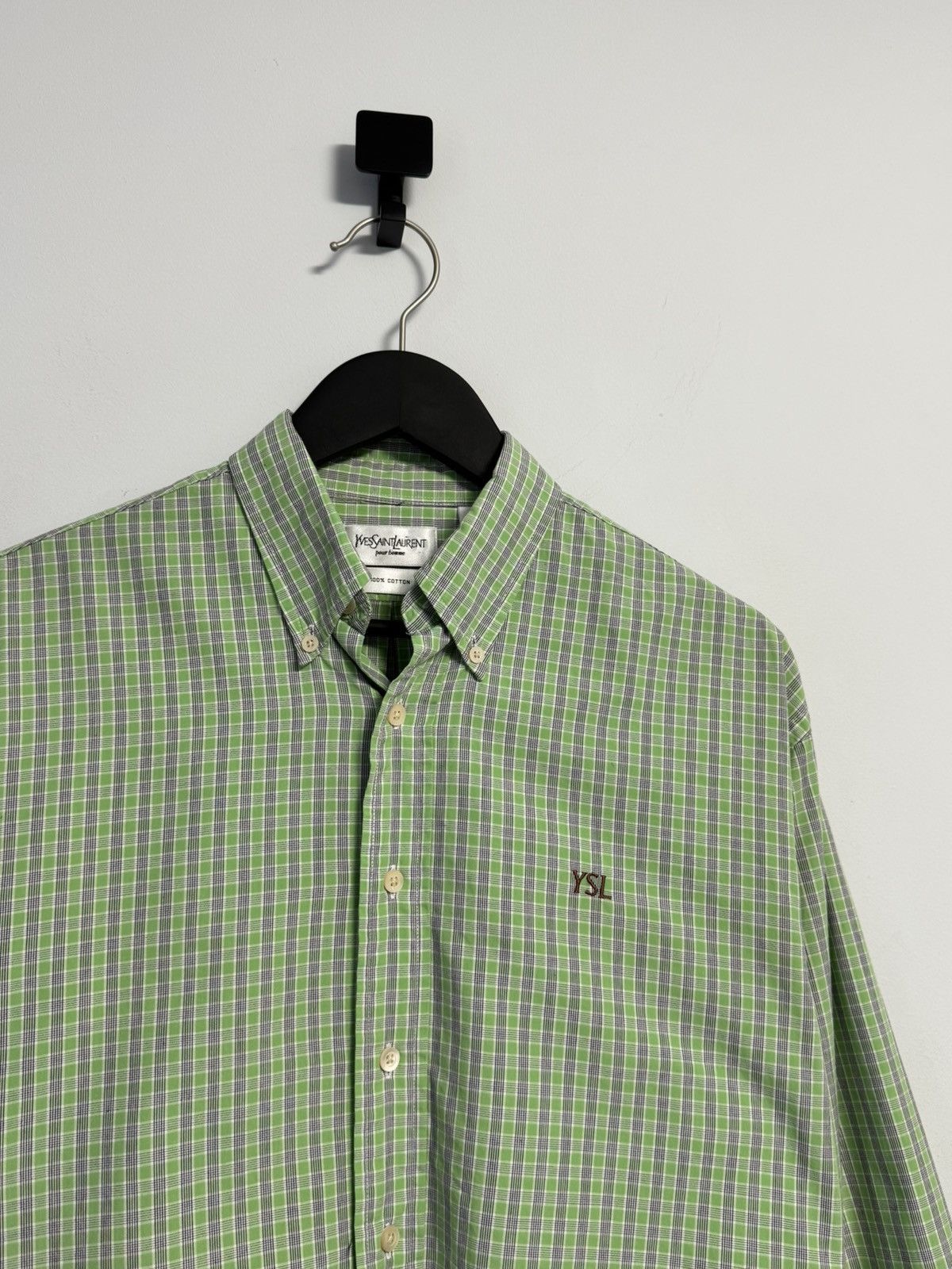 Yves Saint Laurent Ysl Yves Saint Laurent Button Up Shirt Luxury Size US M / EU 48-50 / 2 - 2 Thumbnail