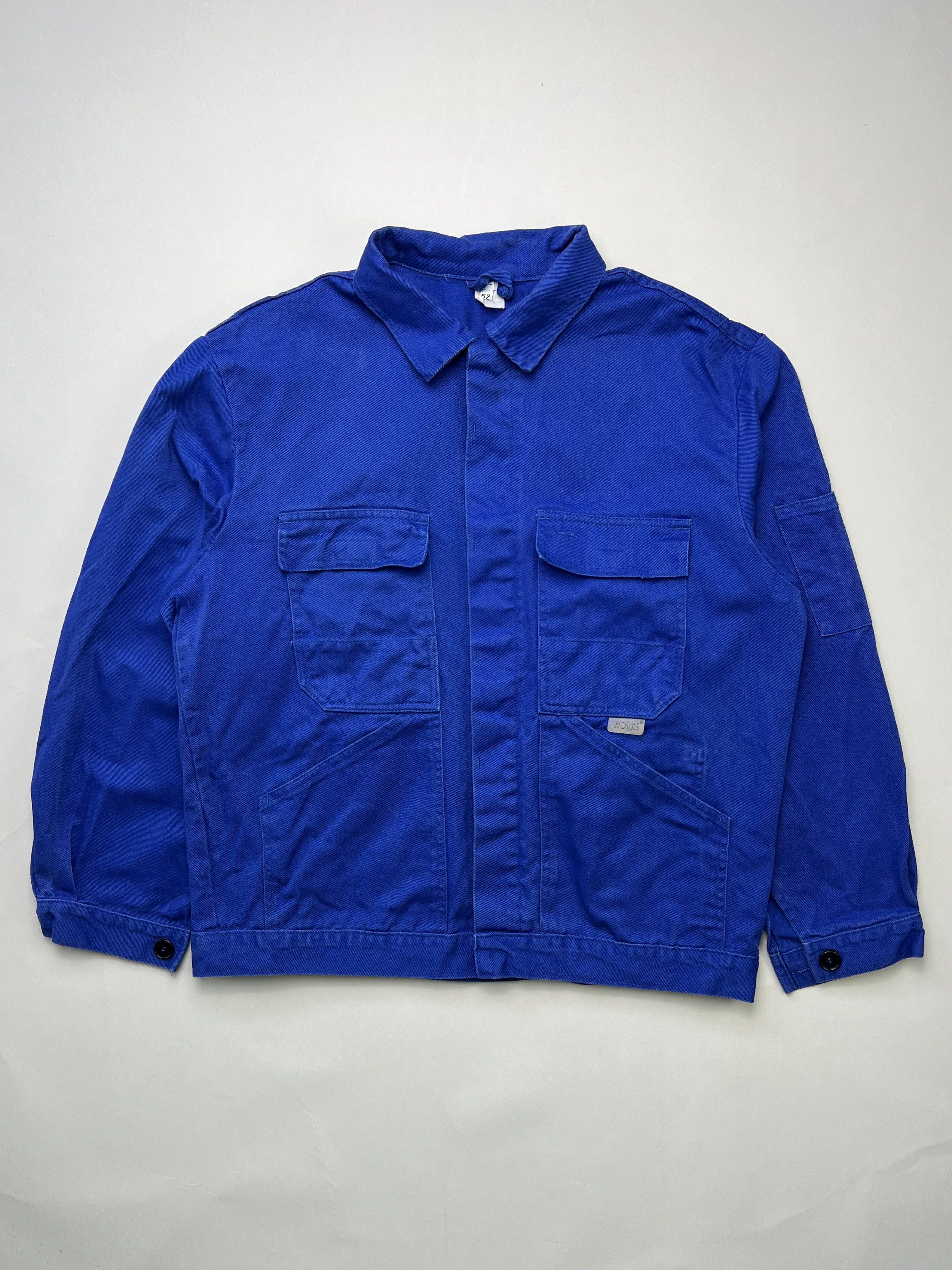 Vintage French Work Chore Jacket Vintage Bleu De Travail Size US L / EU 52-54 / 3 - 1 Thumbnail