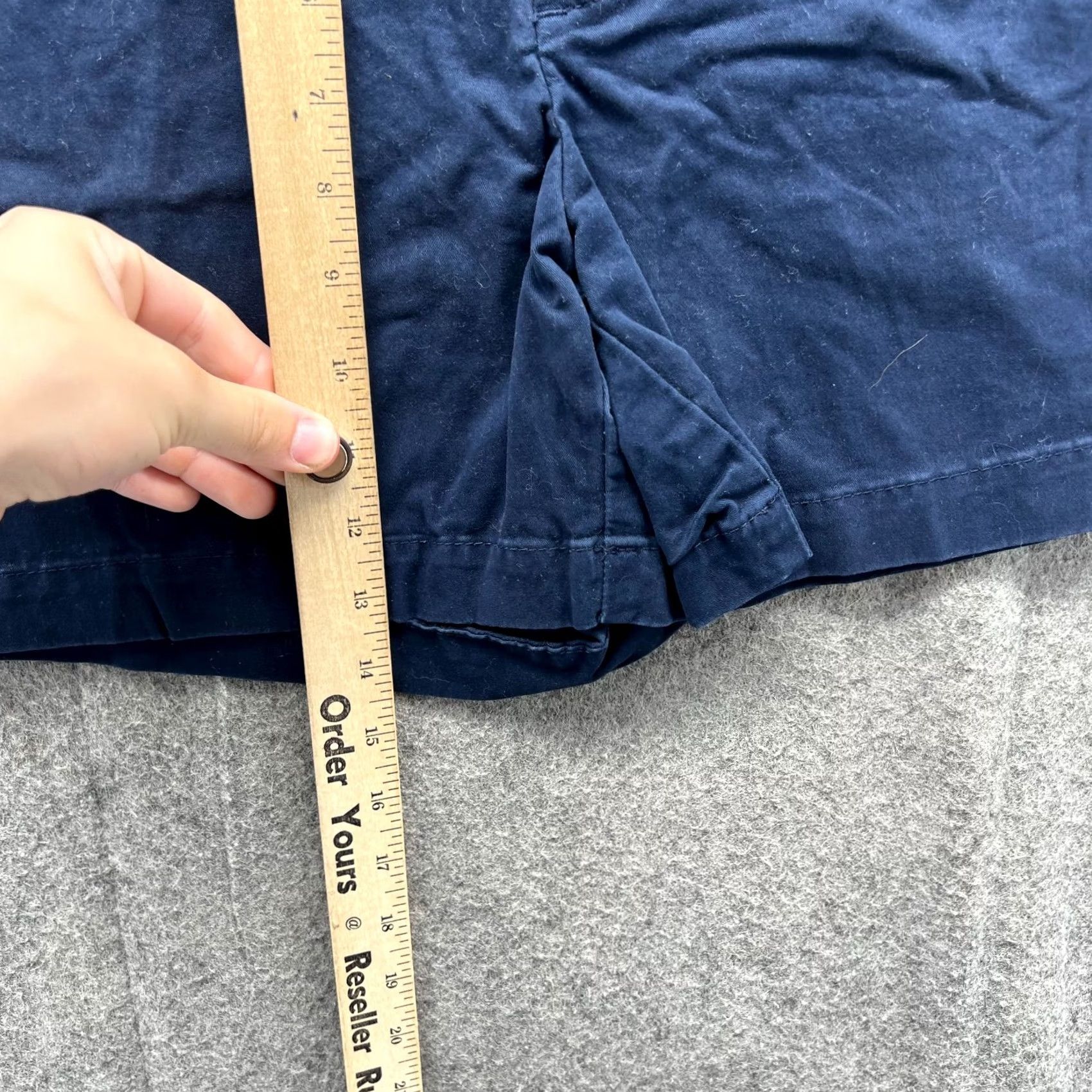 Tommy Hilfiger Tommy Hilfiger Shorts Womens 4 Blue Navy Red Chino Flat Front Classic Canvas Casual Summer Beach Size 27" / US 4 / IT 40 - 4 Thumbnail