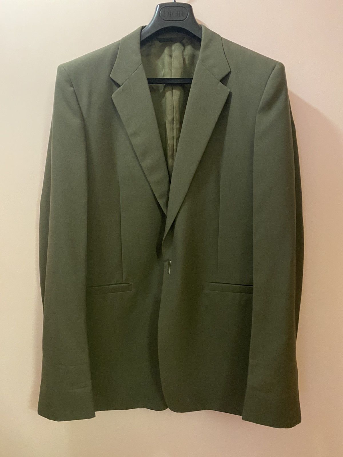 Givenchy Givenchy khaki wool blazer jacket 52 Size 52R - 2 Thumbnail
