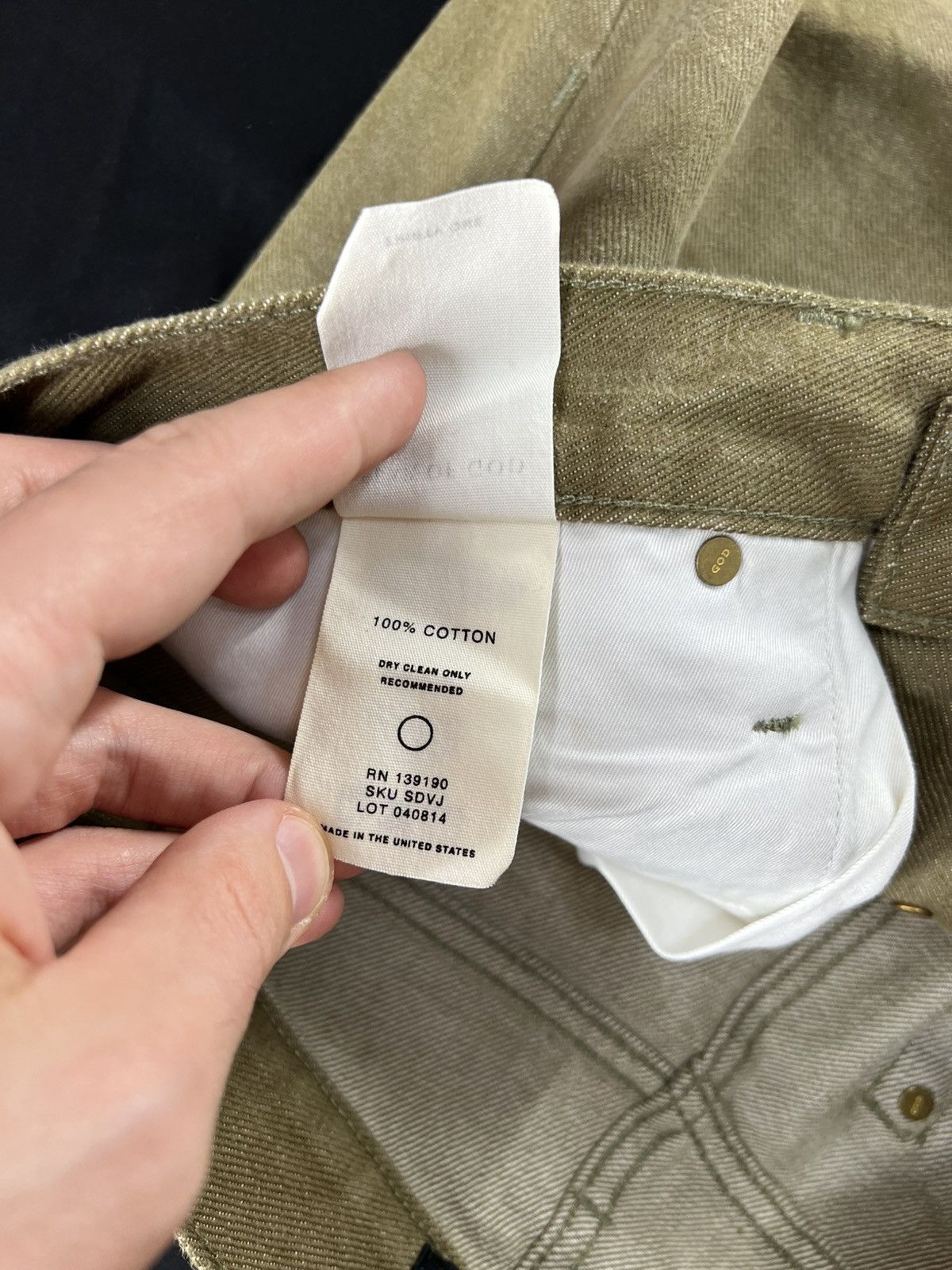 Fear of God FEAR OF GOD 5TH COLLECTION SELVEDGE VINTAGE GOLD size 31 Size US 31 - 11 Thumbnail