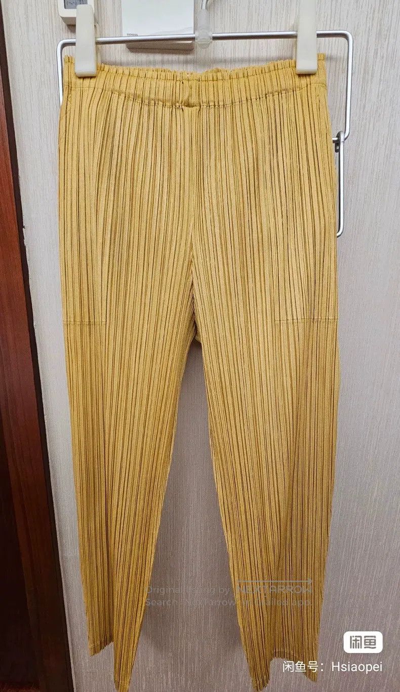 Issey Miyake Issey Miyake Yellow Slim Trousers Size 25" / US 0 / IT 36 - 1 Thumbnail