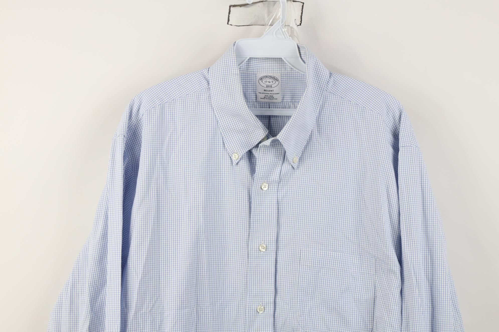 Brooks Brothers Vintage Brooks Brothers Cotton Button Down Shirt OCBD Plaid Size US M / EU 48-50 / 2 - 2 Thumbnail
