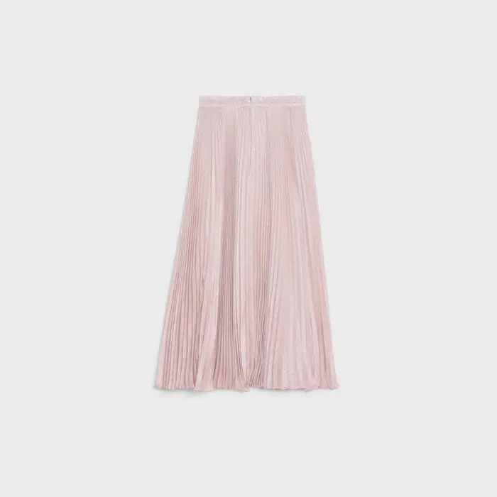 image of Celine O1W1Db10324 Midi Skirt In Rose, Women's (Size 38)