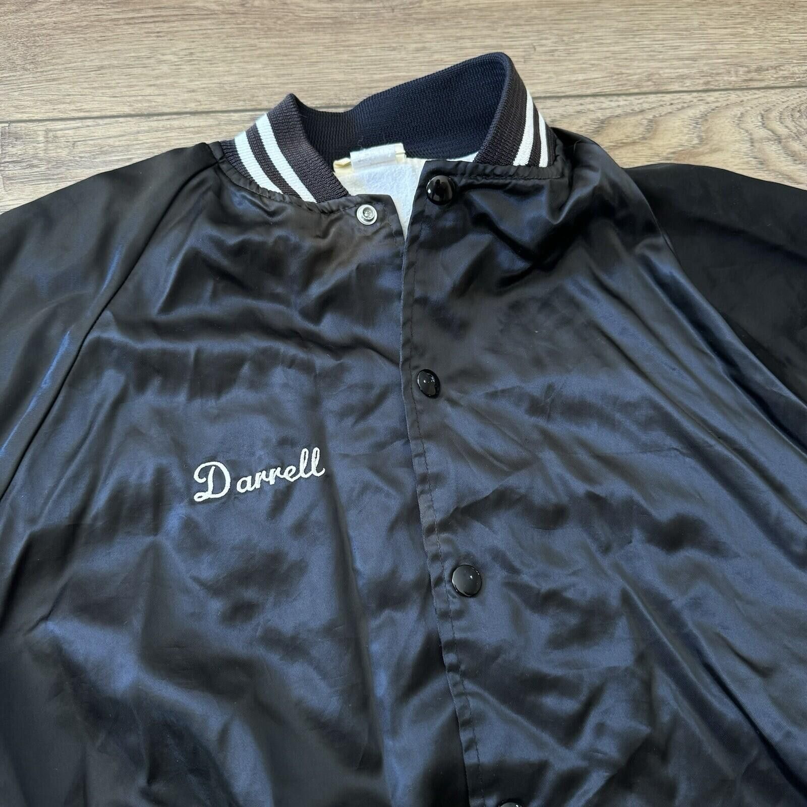 Other Vintage 70s 80s K-Brand Satin Bomber Jacket Black XL Size US XL / EU 56 / 4 - 2 Thumbnail