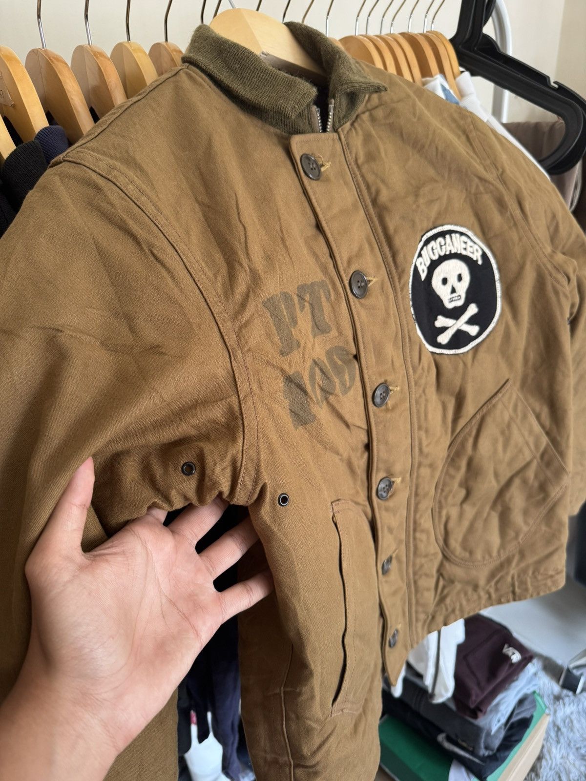 Other VERY RARE FREEWHEELERS DECK JACKET VINTAGE 1940s USN BUCANER Size US S / EU 44-46 / 1 - 6 Thumbnail