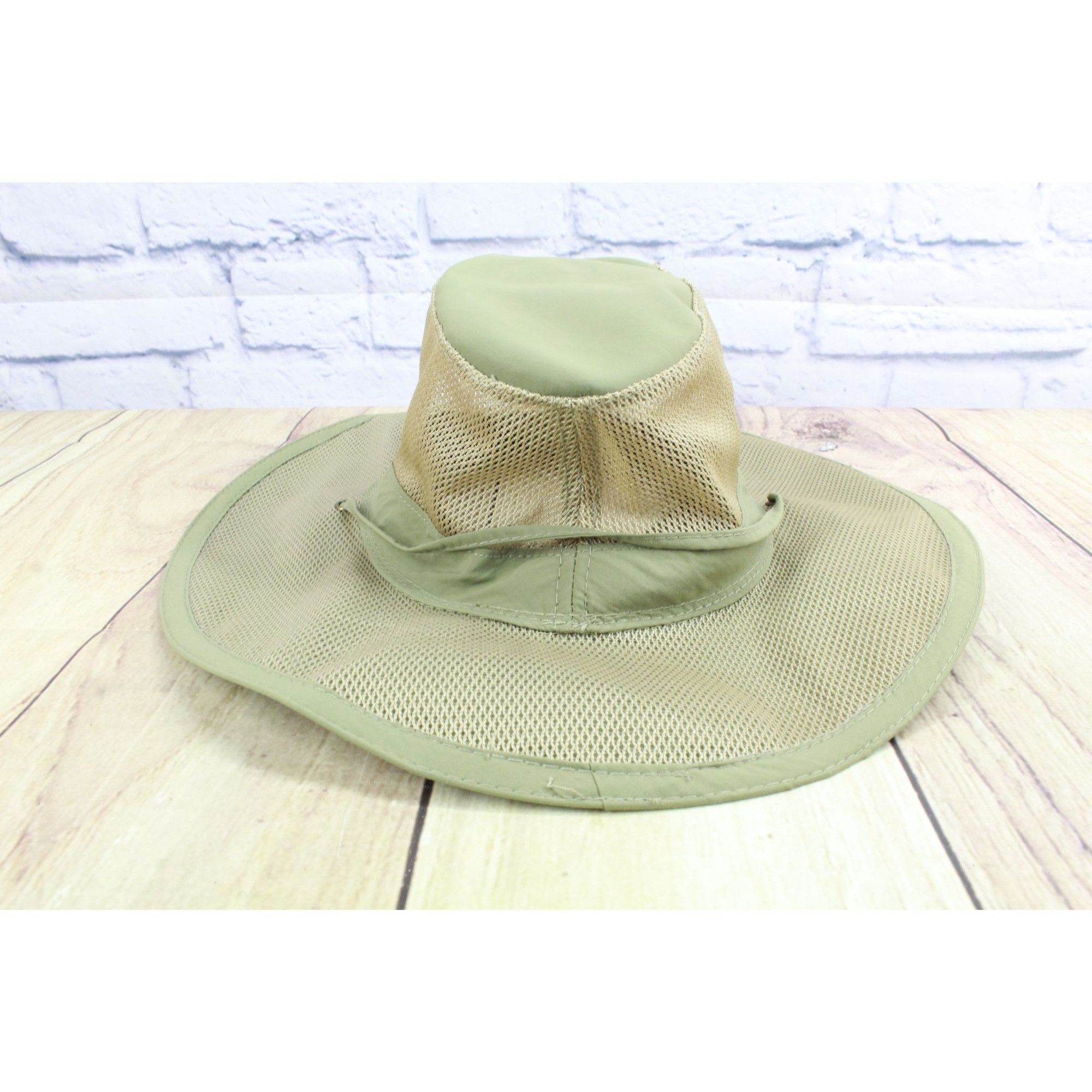 Other Dorfman Pacific Co. Men's Mesh Wide Brim Safari Hat Khaki Si Size ONE SIZE - 3 Thumbnail