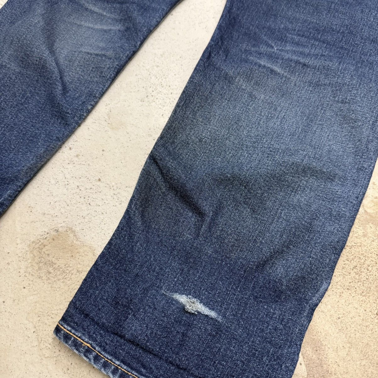 Levi's Levis 502 Big E Repro Stretch Warm Denim Chainstich Pants Size US 33 - 12 Thumbnail