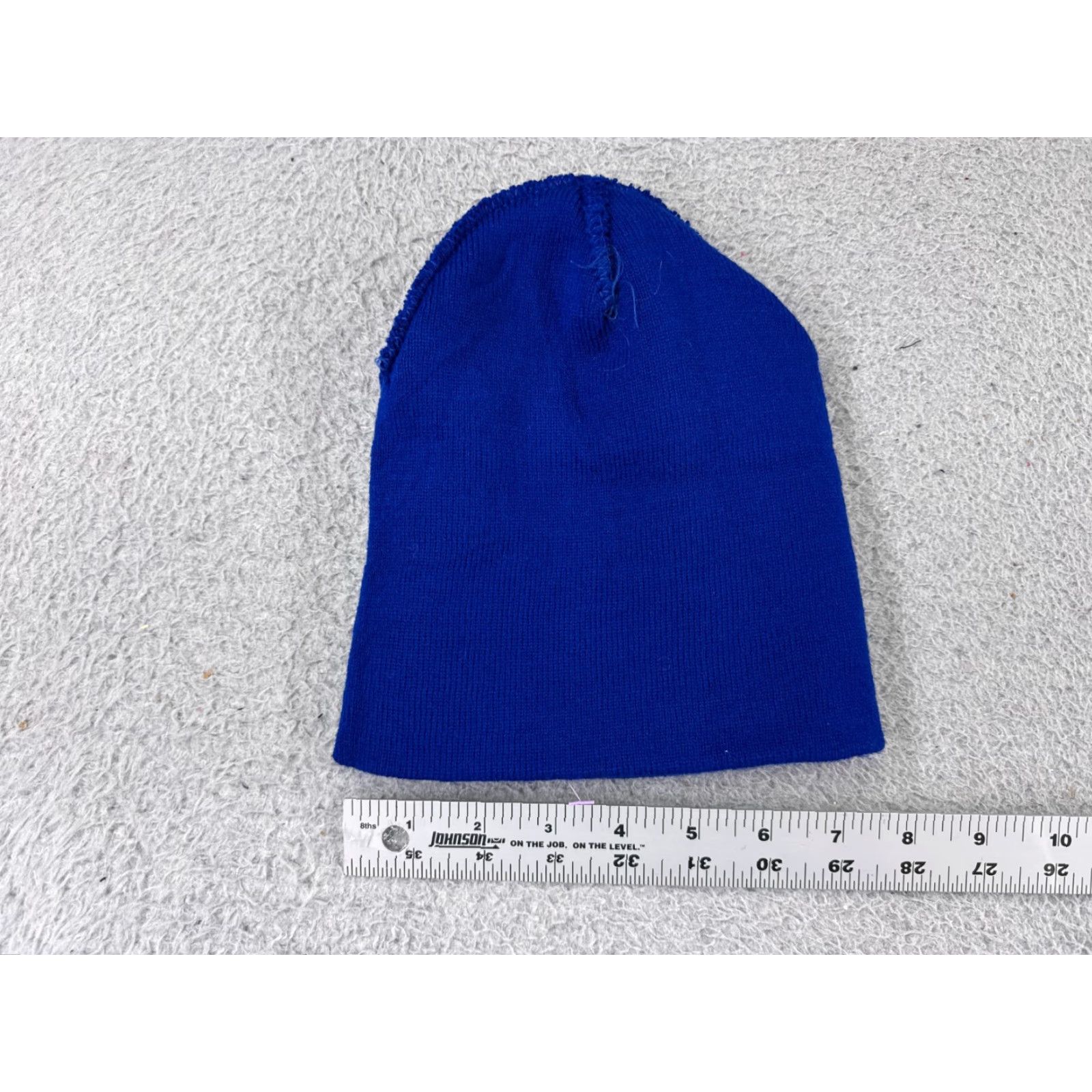 Vintage Blue Knit Beanie Hat for Men - One Size Lightweight Ski & Snowboard Cap Size ONE SIZE - 4 Thumbnail