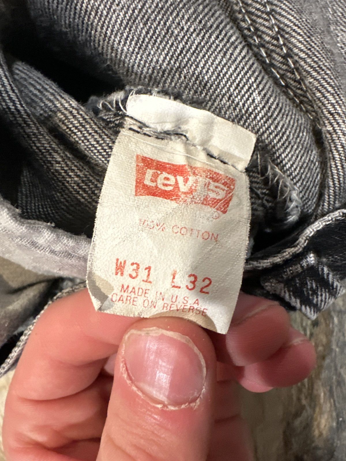 Levi's Black faded Levis 501 Size US 31 - 5 Thumbnail