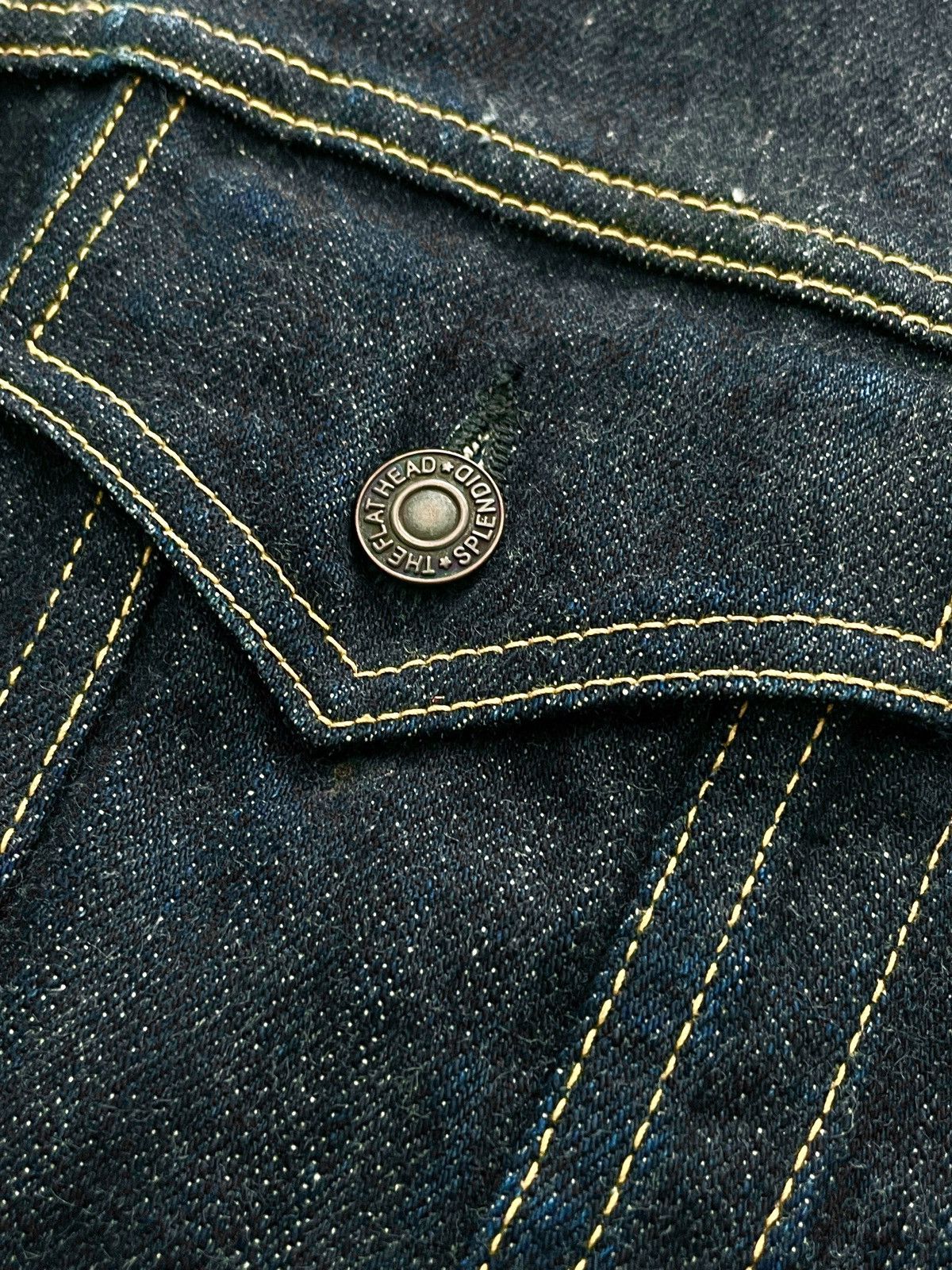 The Flat Head FN-OJ-D003 DENIM JACKET - 60S TYPE III Size US M / EU 48-50 / 2 - 3 Thumbnail