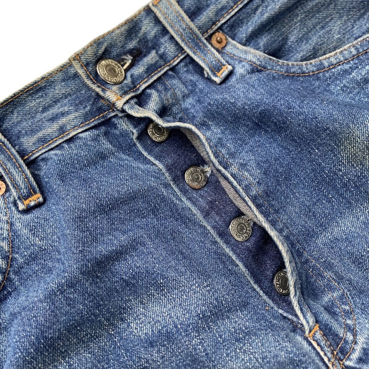 Levi's Vintage 90s Levis 501 Big E Selvedge Redline 555 Denim 31 Size US 31 - 10 Thumbnail