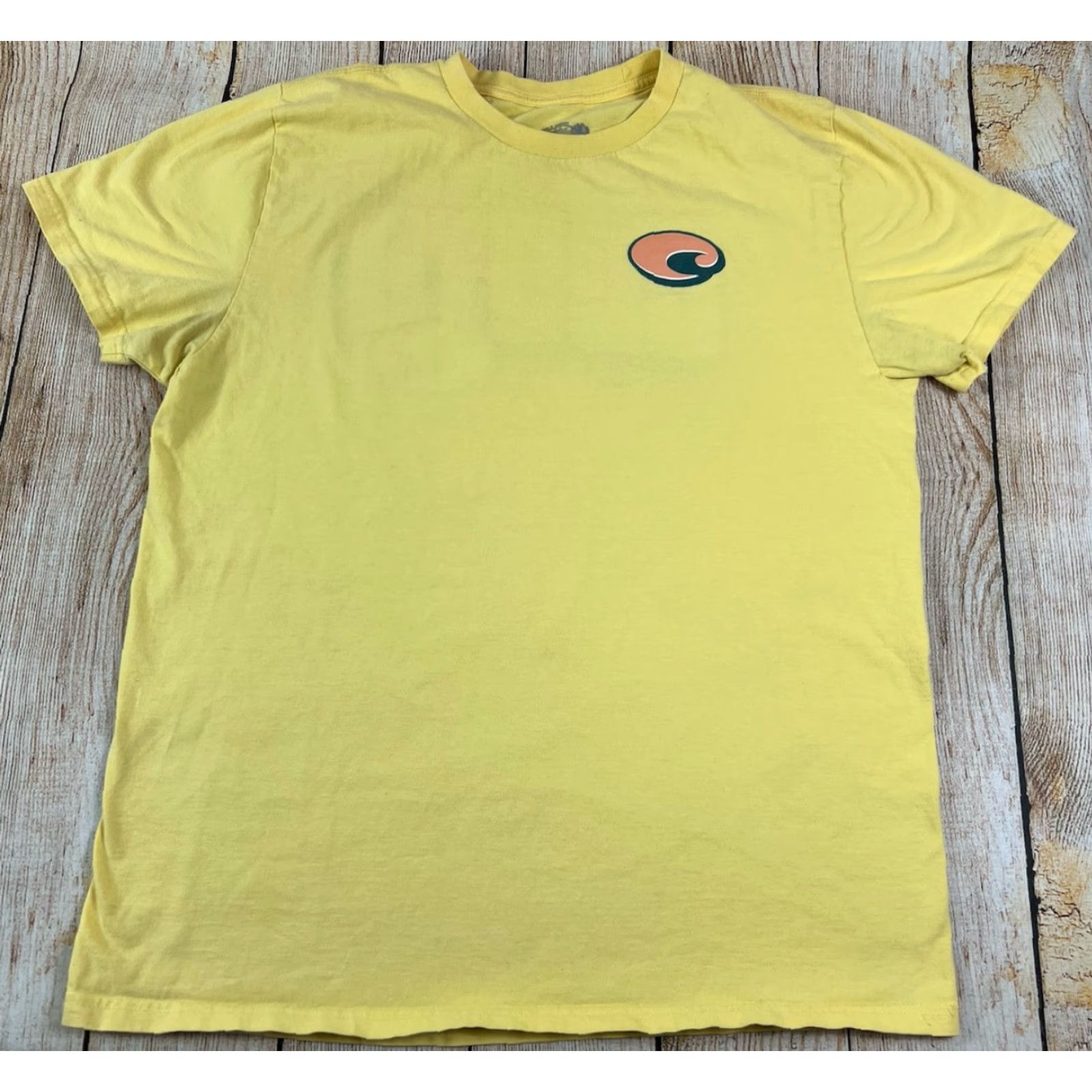 Costa Del Mar Costa Del Mar T-Shirt Fish Yellow 100% Cotton L Mens Short Sleeve Regular Size Large Size US L / EU 52-54 / 3 - 2 Thumbnail