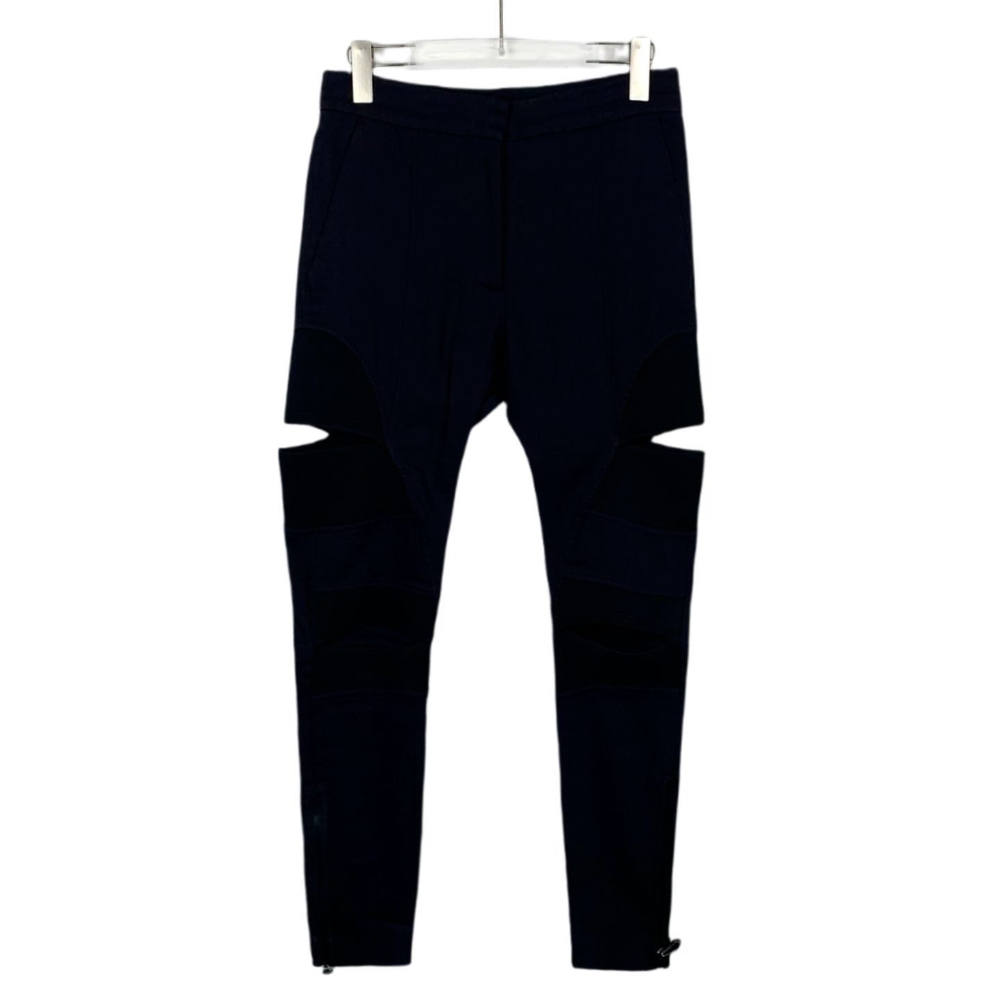Burberry Burberry Black Irregular Cut Zipper Casual Pants Size M Made Size 40" / US 18 - 1 Thumbnail
