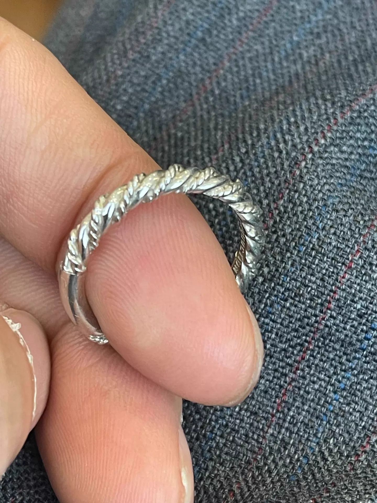 Other Cootie CootieProductions Threaded Ring Silver/Gold Stackable 18/19 Size ONE SIZE - 8 Thumbnail