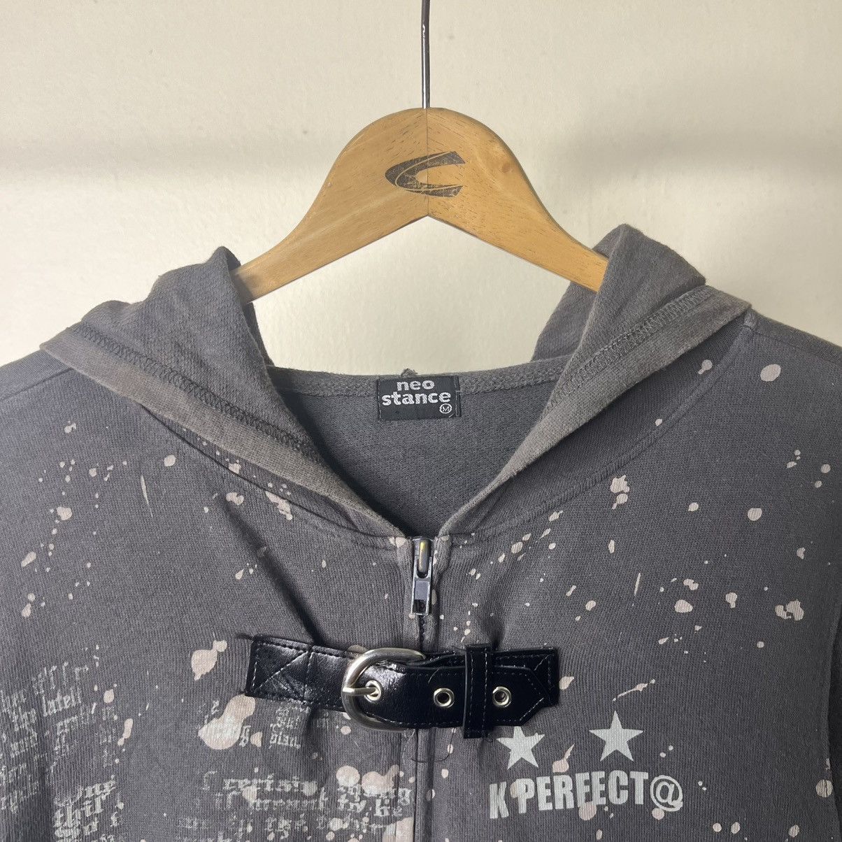 Japanese Brand NEO STANCE PUNK BUCKLE HOODIE ZIPER SWEATSHIRT Size US M / EU 48-50 / 2 - 3 Thumbnail