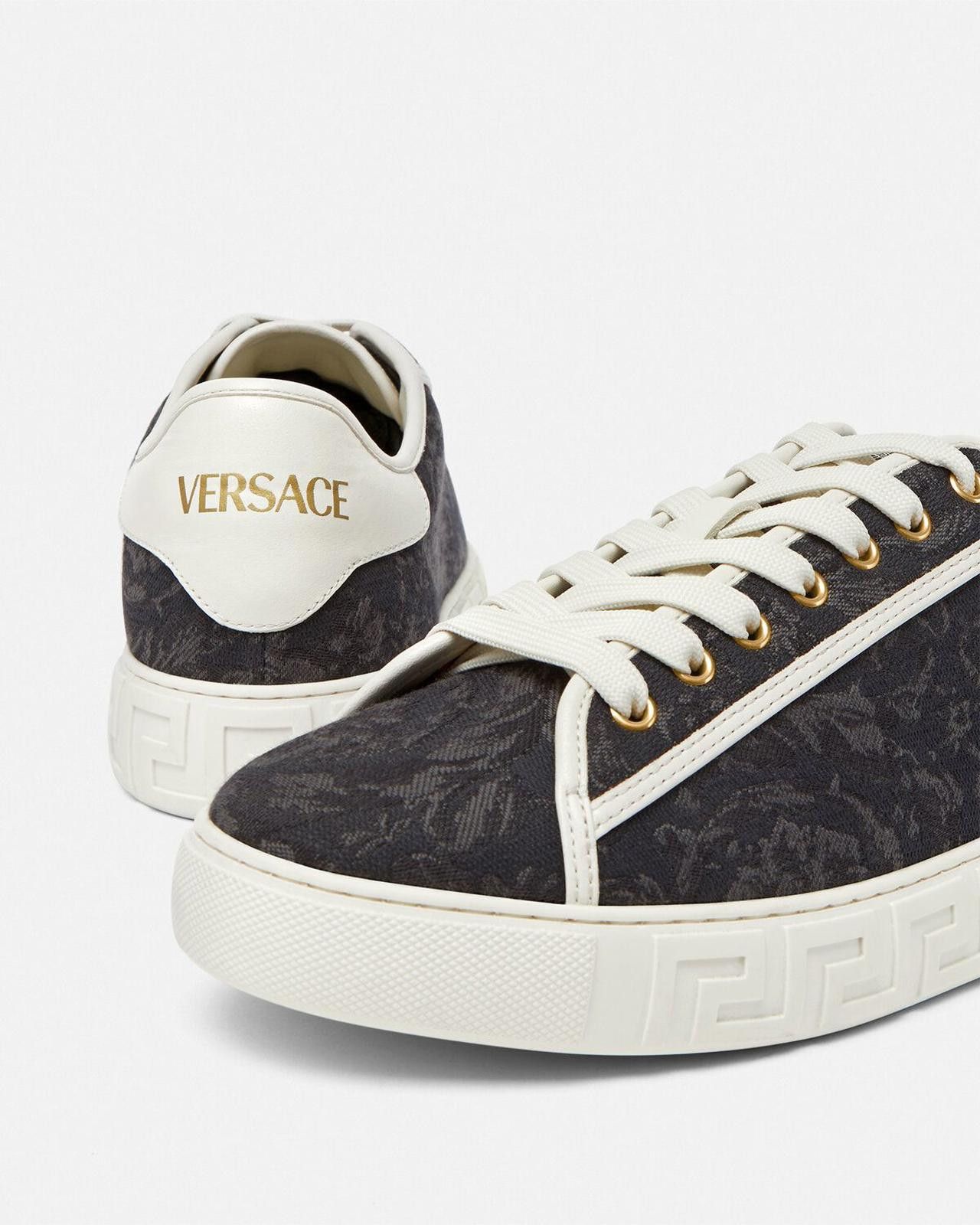 Versace Versace Greco Jacquard Canvas Sneakers Size US 6 / EU 39 - 4 Thumbnail