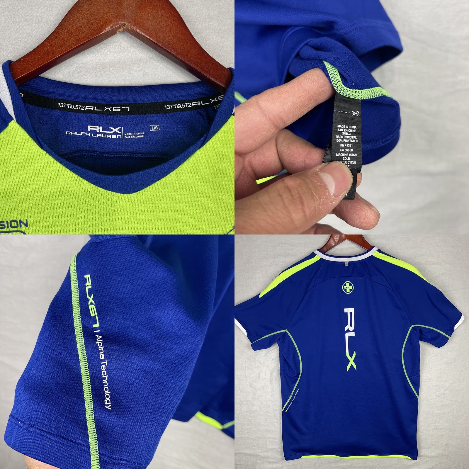 RLX Ralph Lauren Ralph Lauren RLX Shirt Mens Large Blue Alpine Technology Competition Racing Shirt Size US L / EU 52-54 / 3 - 8 Thumbnail