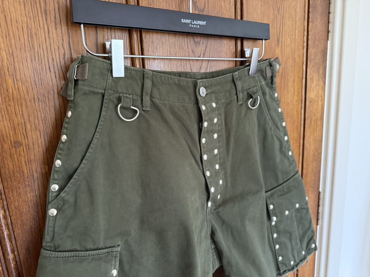 Celine × Hedi Slimane $1.2k SS22 Celine studded raw hem cargo shorts 48 Hedi Size US 30 / EU 46 - 8 Thumbnail