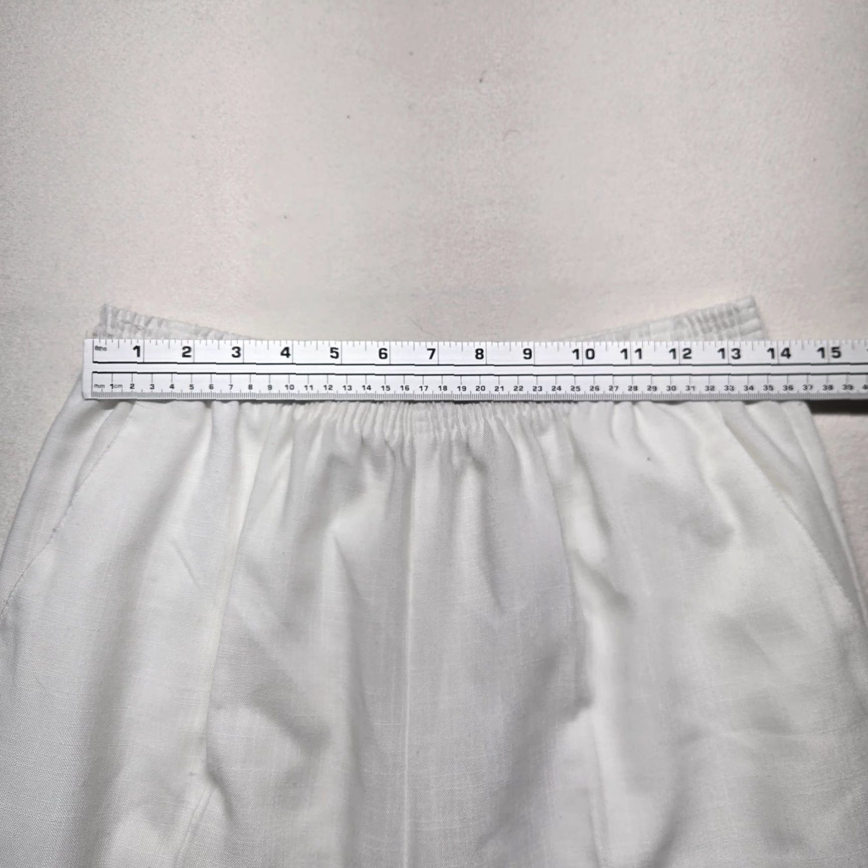 Vintage Briggs New York Pants - White Stretch Pull-On Slimming Straight Leg, Size 14, Women, 14, Mid Rise, Casual Dressy, Machine Washable Size 36" / US 14 / IT 50 - 4 Thumbnail
