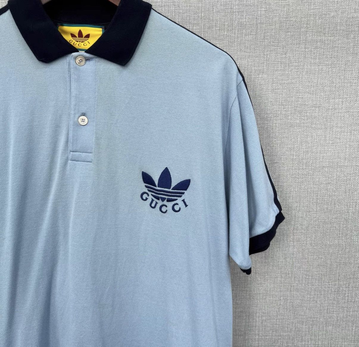 Gucci Gucci x Adidas Originals Embroidered Logo Polo Shirt Size US XXL / EU 58 / 5 - 3 Thumbnail