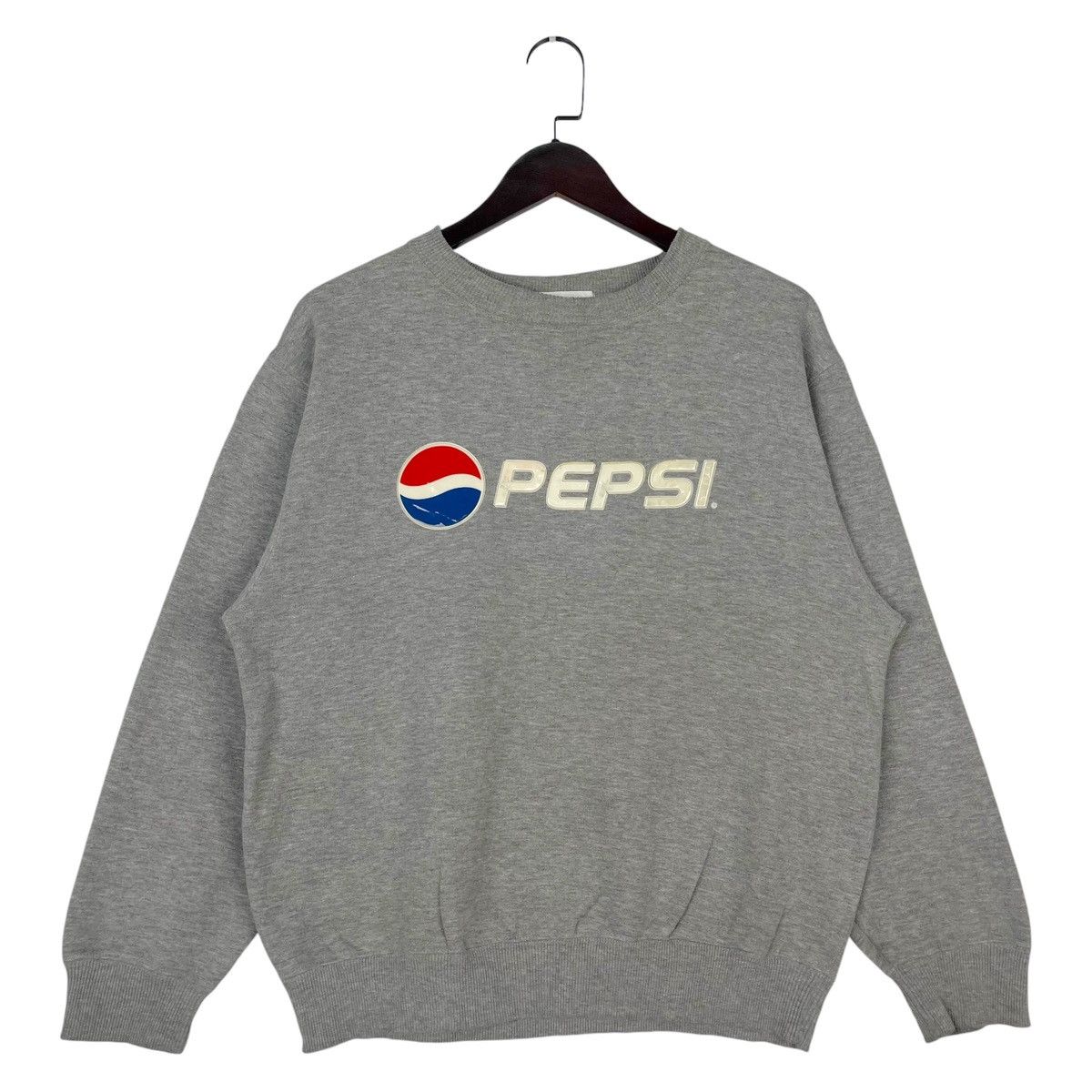 Pepsi × Vintage Vintage Pepsi Crewneck Sweatshirt Light Gray Pullover Jumper Size US M / EU 48-50 / 2 - 1 Thumbnail