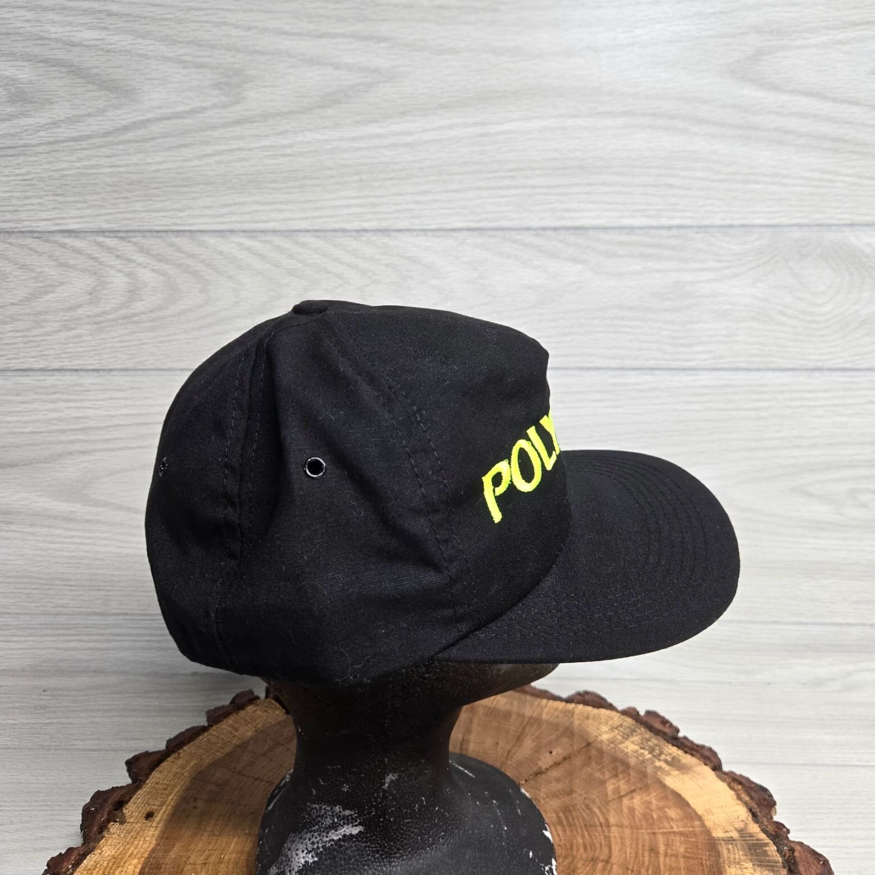 Vintage VINTAGE Hat Baseball Adult One Size Black Solid Retro Adjustable Snapback Cap Cap Mens Size ONE SIZE - 4 Thumbnail