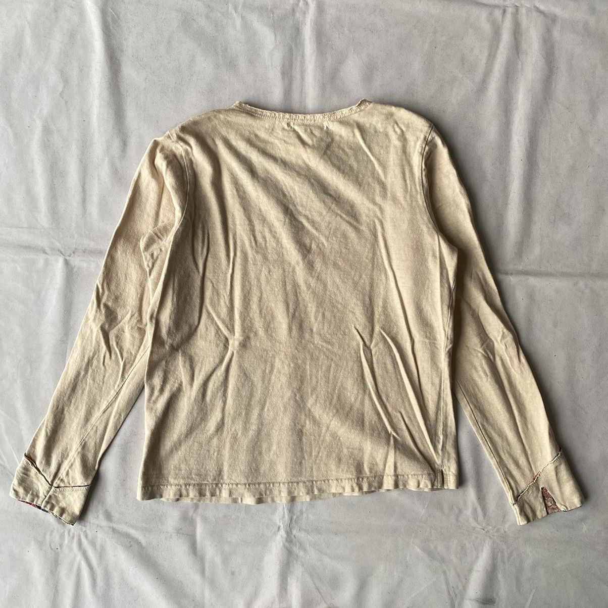 If Six Was Nine × Issey Miyake × Japanese Brand Basic Japanese Raw Asymmetrical Cut Issey Miyake Style Tees Size US L / EU 52-54 / 3 - 9 Thumbnail