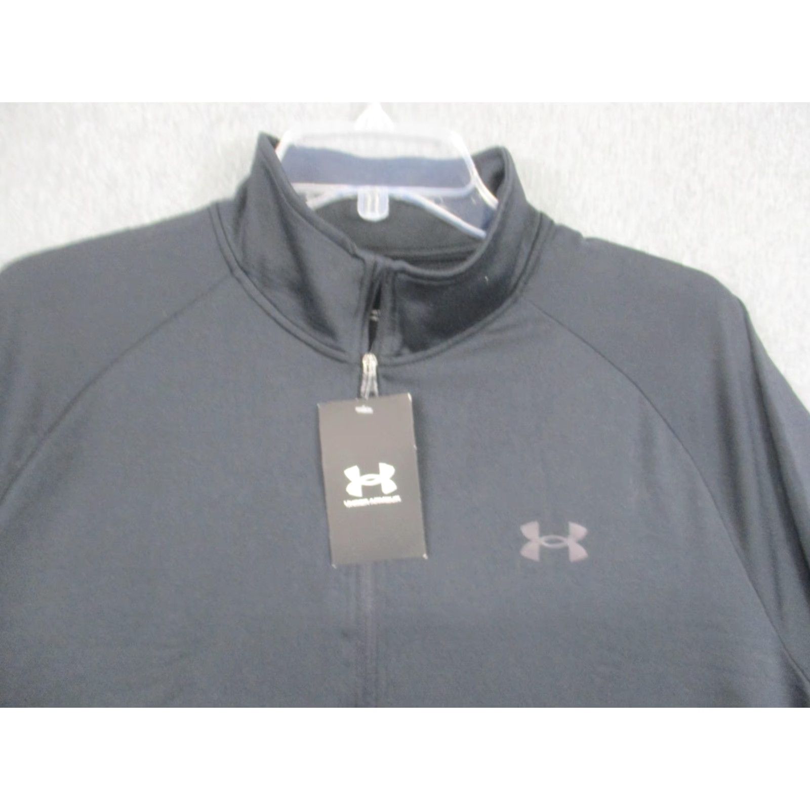 Under Armour VINTAGE Under Armour UA Tech 2.0 1/2 Zip Pullover Mens Large Black Shirt L Mens 1328495 Size US L / EU 52-54 / 3 - 2 Thumbnail