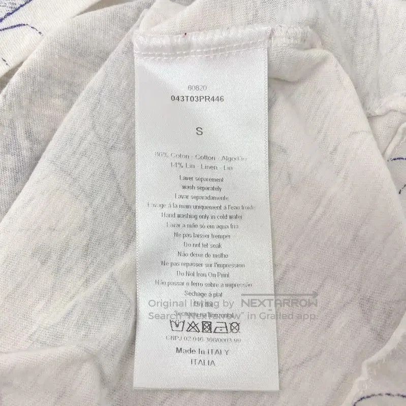 Dior Dior Short Sleeve Cotton Printed T. Size S / US 4 / IT 40 - 7 Thumbnail