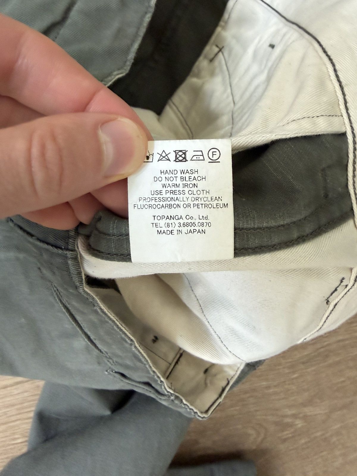 Stevenson Overall Co. Hilts 963 Slim Chino Olive Made in Japan Self Edge (fits 32) Size US 33 - 7 Thumbnail