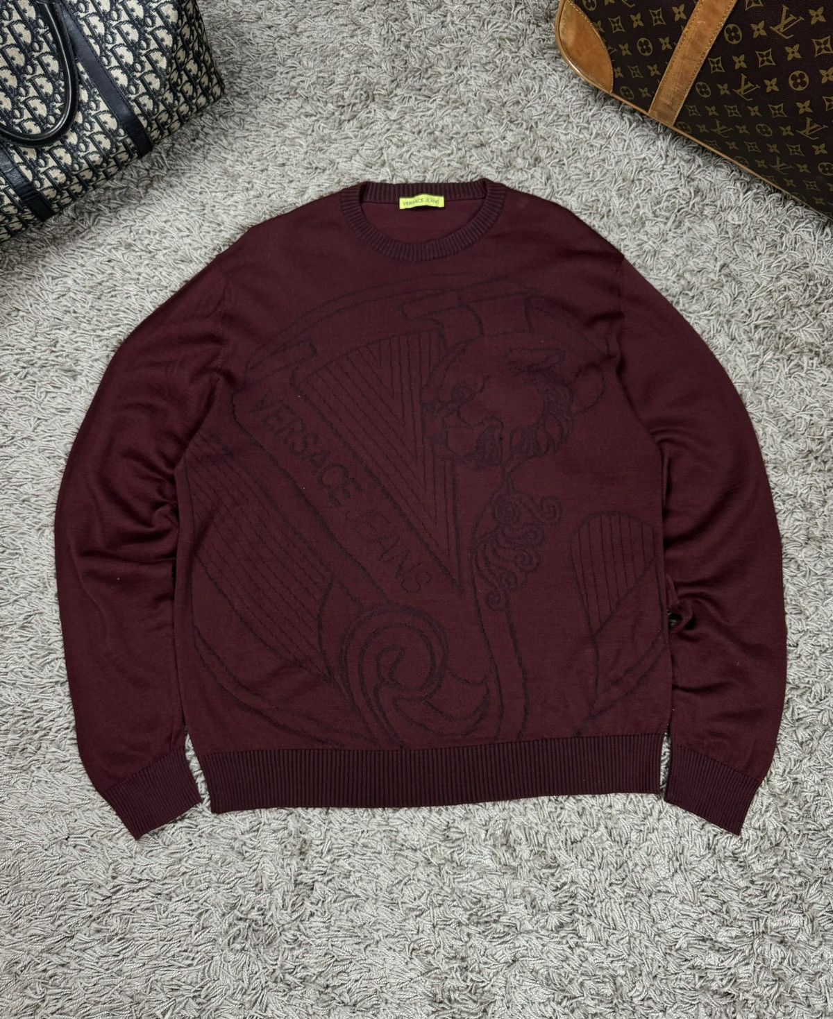 Versace Rare sweater Versace Jeans original luxury item Size US XL / EU 56 / 4 - 1 Thumbnail
