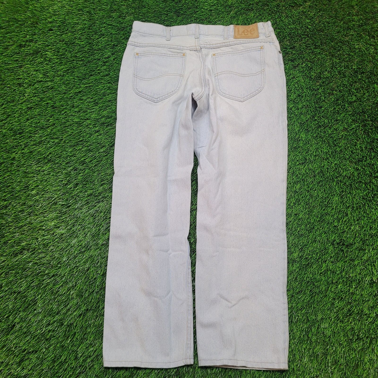 Lee VTG 90s Lee Jeans 34x28 Straight Leg Mid Rise Relaxed Fit Size US 34 / EU 50 - 7 Thumbnail