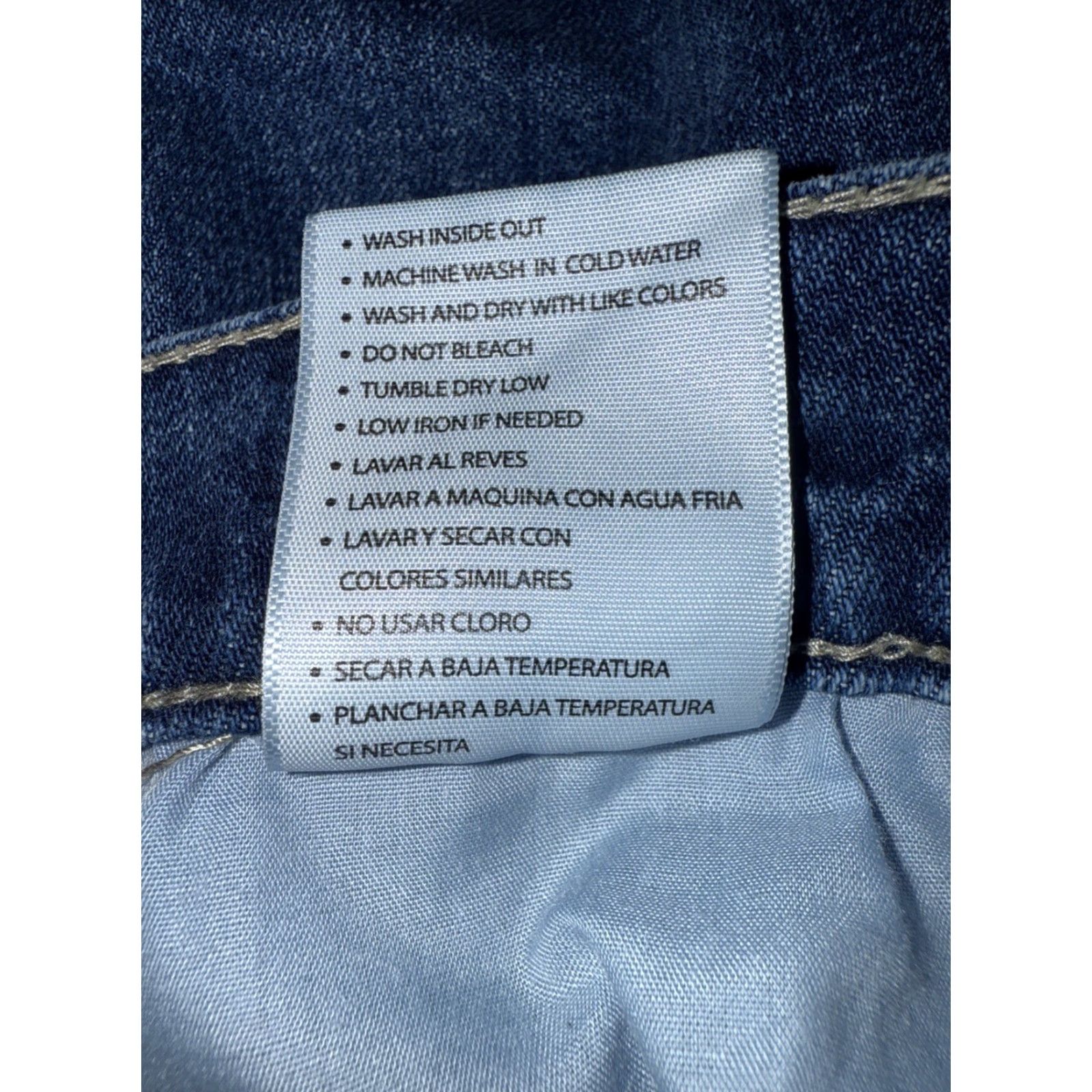 Vintage VINTAGE KanCan Estilo High Rise Jeans Women’s 28 Blue Denim Wide Leg 5-Pocket Stretch Raw Hem Womens Jeans Size 28" / US 6 / IT 42 - 5 Thumbnail