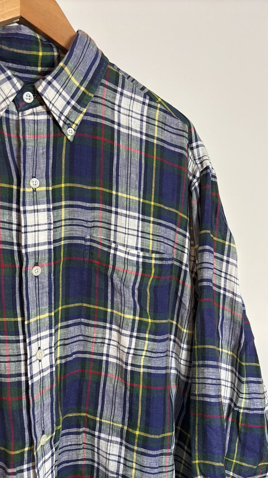 Polo Ralph Lauren × Vintage Polo Ralph Lauren Bertrand Linen Shirt Size US L / EU 52-54 / 3 - 2 Thumbnail
