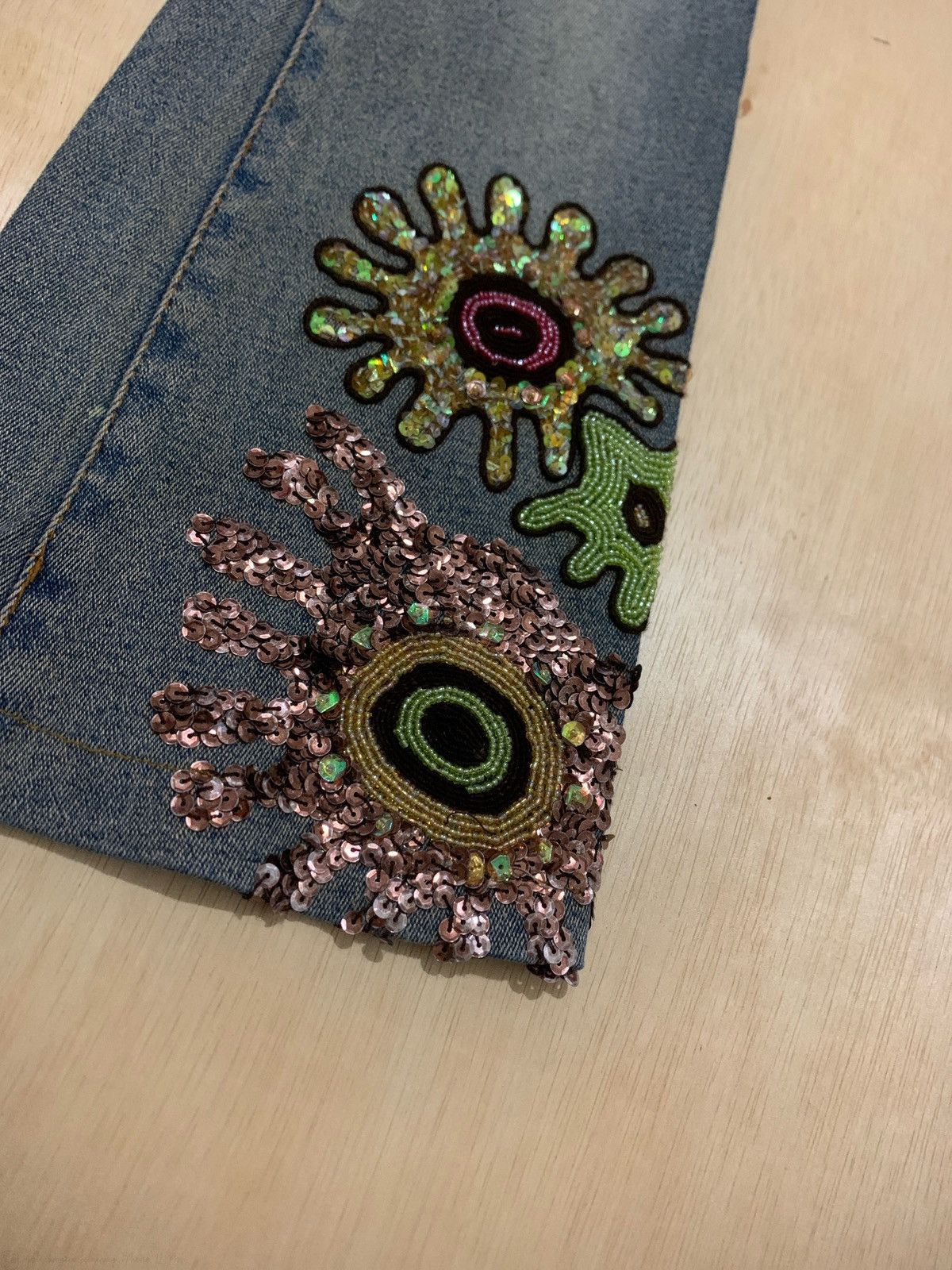 20471120 × Japanese Brand × Vintage Vintage Flare Gothic Jeans Bootcut Size 28" / US 6 / IT 42 - 7 Thumbnail
