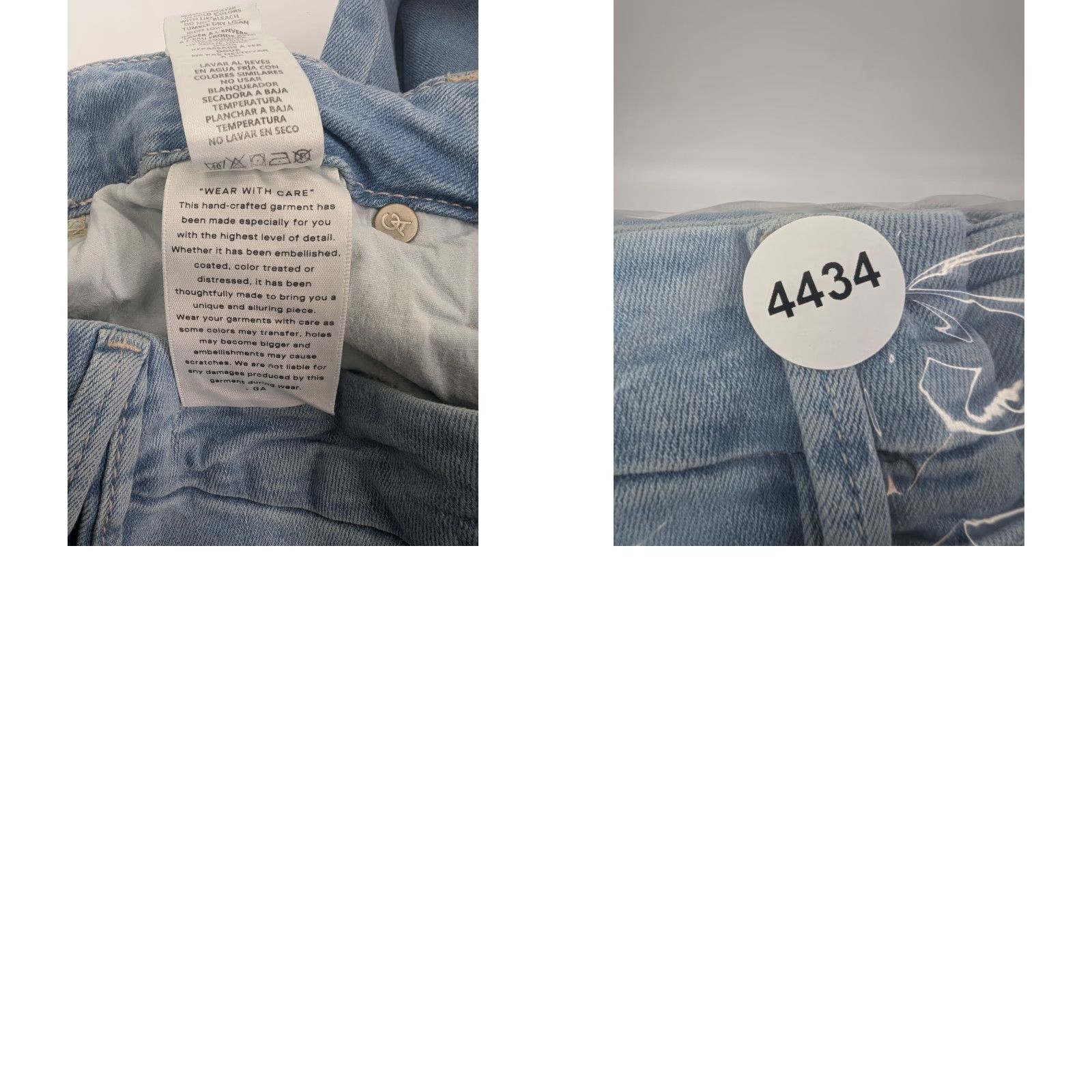 Good American Good American Good Straight Jeans Indigo with Natural Fray Hem Size 2/26 GST235T Womens Jeans Size 26" / US 2 / IT 38 - 9 Thumbnail