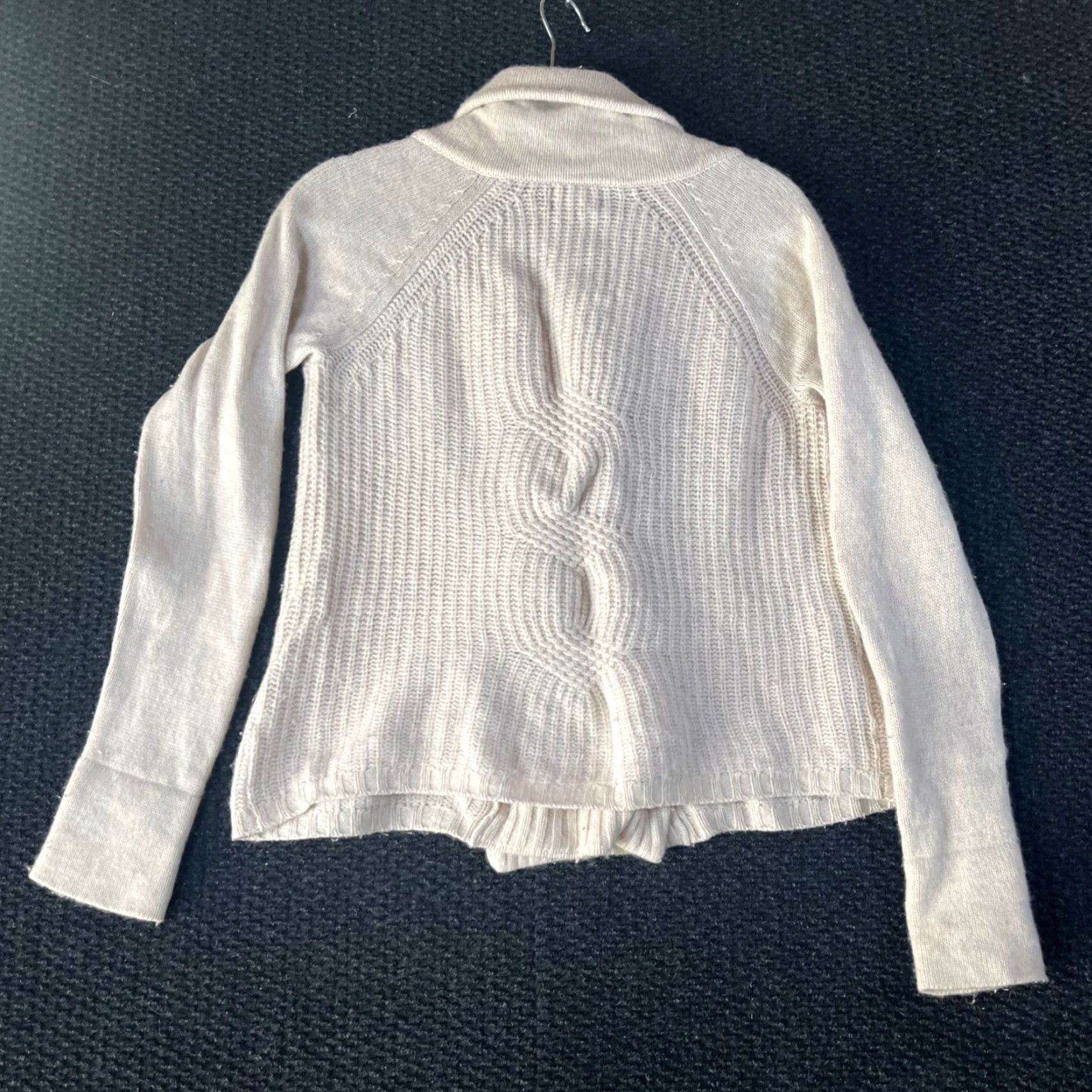 Gap Gap Womens Cardigan Sweater Wool Blend Double Breasted Shawl Collar Ivory Small S Size S / US 4 / IT 40 - 5 Thumbnail