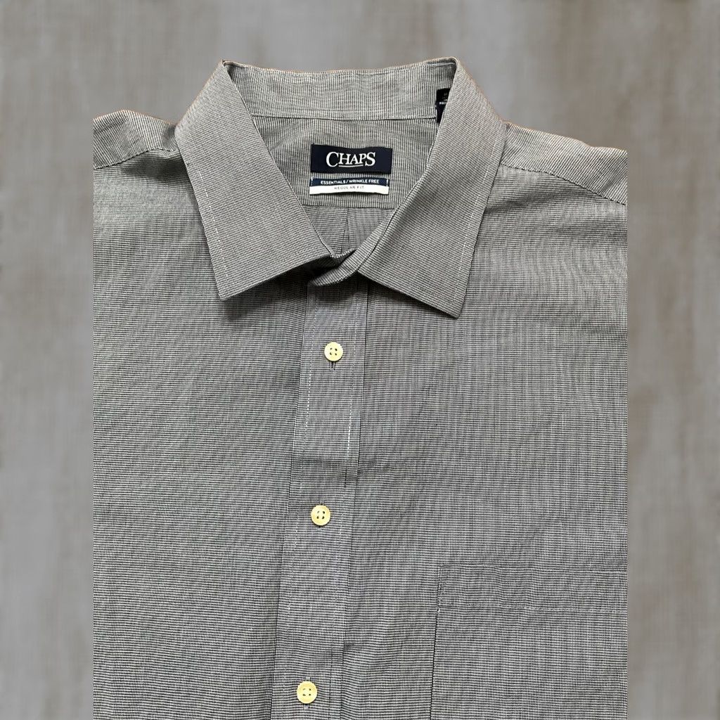 Chaps Chaps Shirt Button-Up Long Sleeve 2XL Blue Mens Big & Tall Button-Down Collar Vintage: No Size US XXL / EU 58 / 5 - 1 Thumbnail