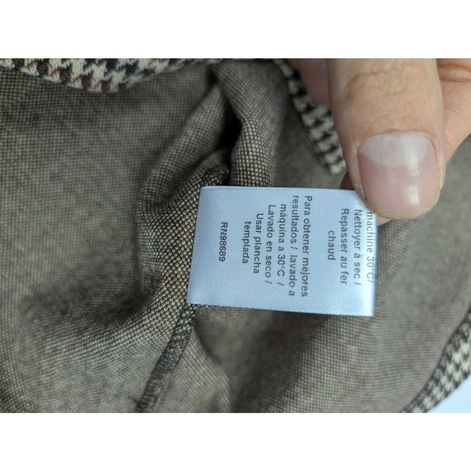 Todd Snyder o1rshd1 CC20 Houndstooth Double Knit Polo Shirt Saddle Brown Size US S / EU 44-46 / 1 - 19 Thumbnail