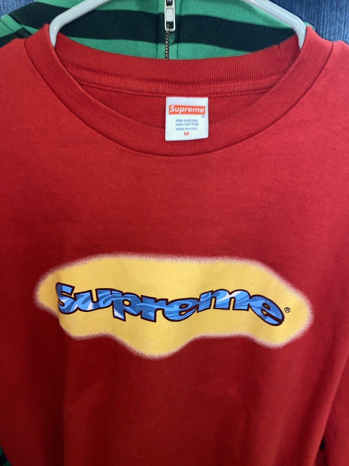 Supreme Ss18 supreme ripple long sleeve shirt Size US M / EU 48-50 / 2 - 3 Thumbnail