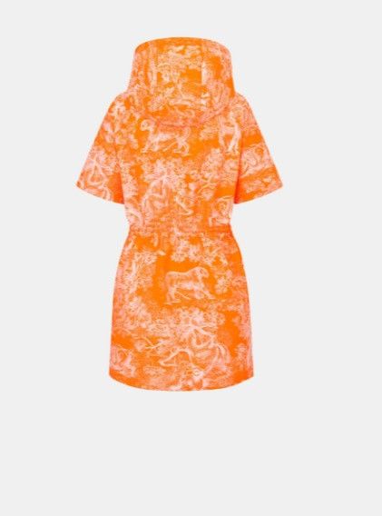 Dior o1w1db10924 Hooded Short Dress in Orange Size XL / US 12-14 / IT 48-50 - 2 Thumbnail