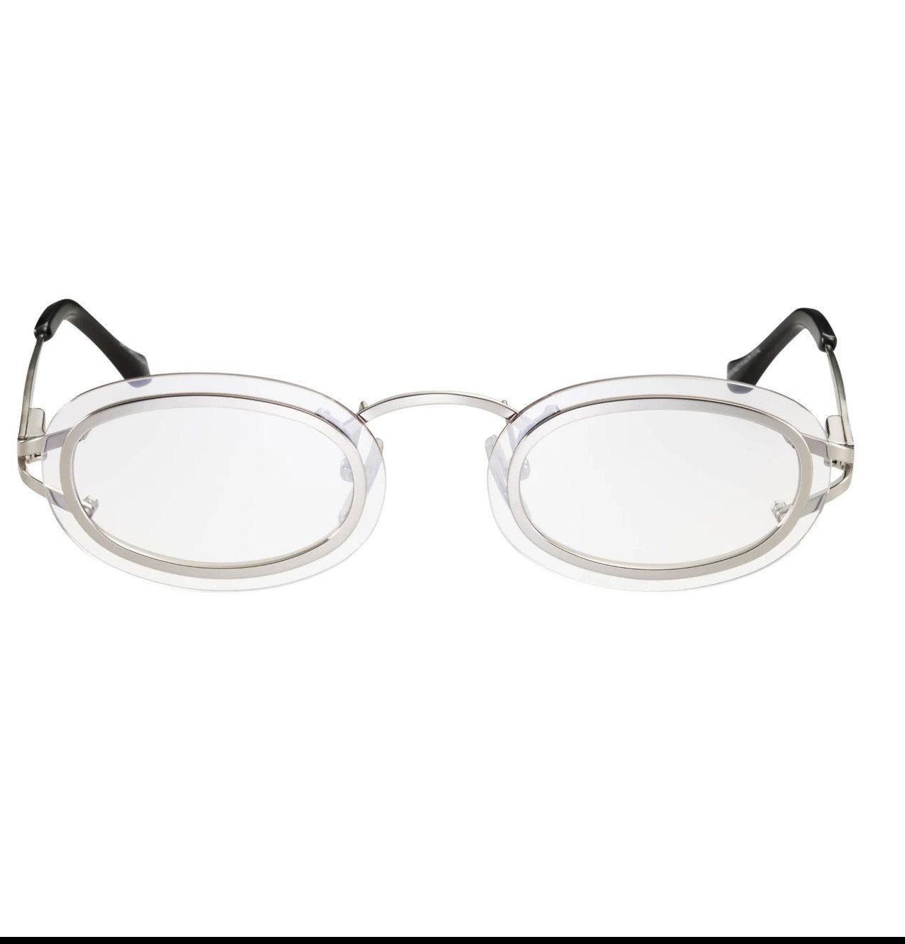 Vintage Frames Company Vintage Frames Company Drill Mount 24KT White Gold Glasses Size ONE SIZE - 1 Thumbnail
