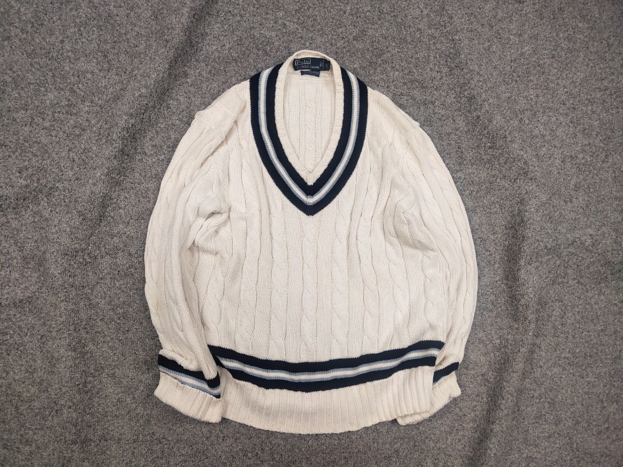 Polo Ralph Lauren Vintage 80's Polo Ralph Lauren Cricket Jumper Tennis Sweater Size US XL / EU 56 / 4 - 1 Thumbnail