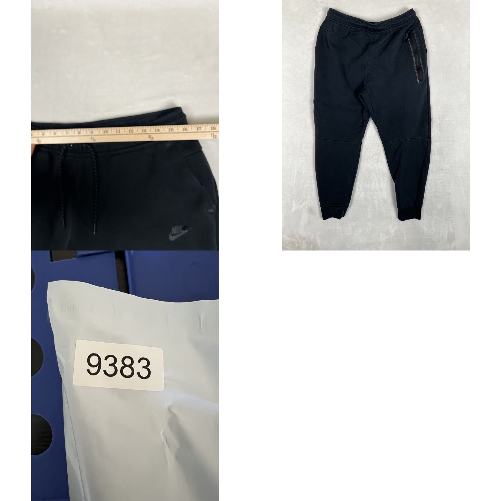 Nike Nike Tech Fleece Sweatpants Mens Large Jogger Tapered Black Pockets Athletic Fleece Size US 33 - 8 Thumbnail