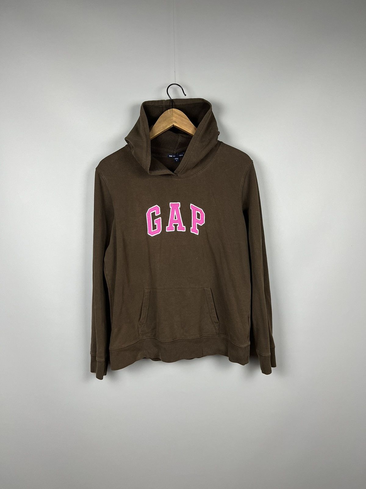 Gap (M) Vintage Gap Brown Fleece Hoodie Size M / US 6-8 / IT 42-44 - 1 Thumbnail