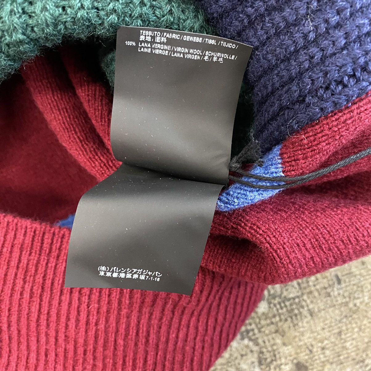 Balenciaga Balenciaga Brand New Striped Knit Fleece Size US M / EU 48-50 / 2 - 8 Thumbnail