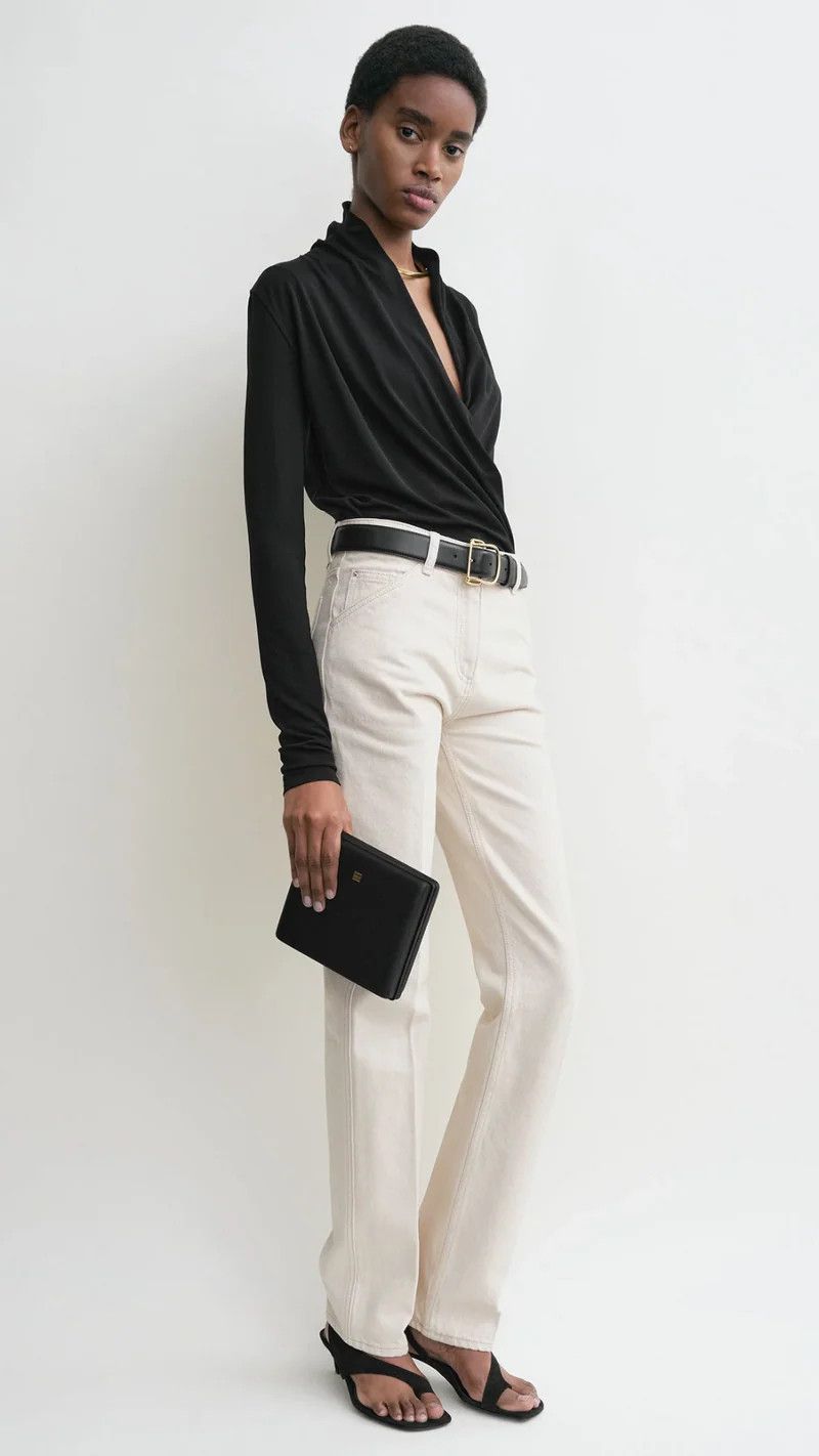 Toteme os11x0326 Size: OS / Satin Box Clutch in Black Size ONE SIZE - 3 Thumbnail